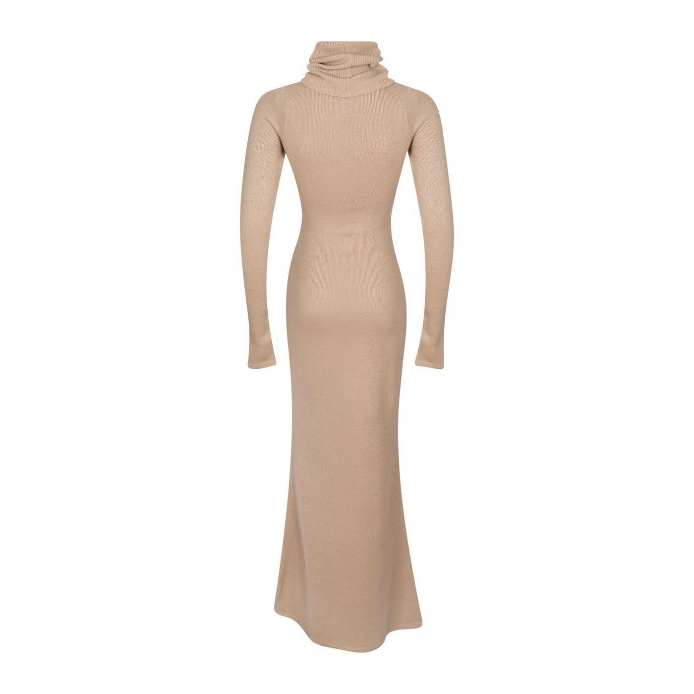 Turtleneck Knit Maxi Dress - Bark