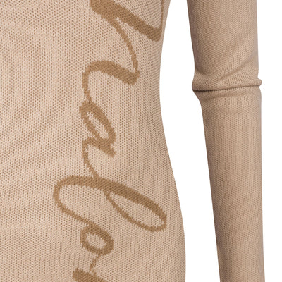 Turtleneck Knit Maxi Dress - Bark