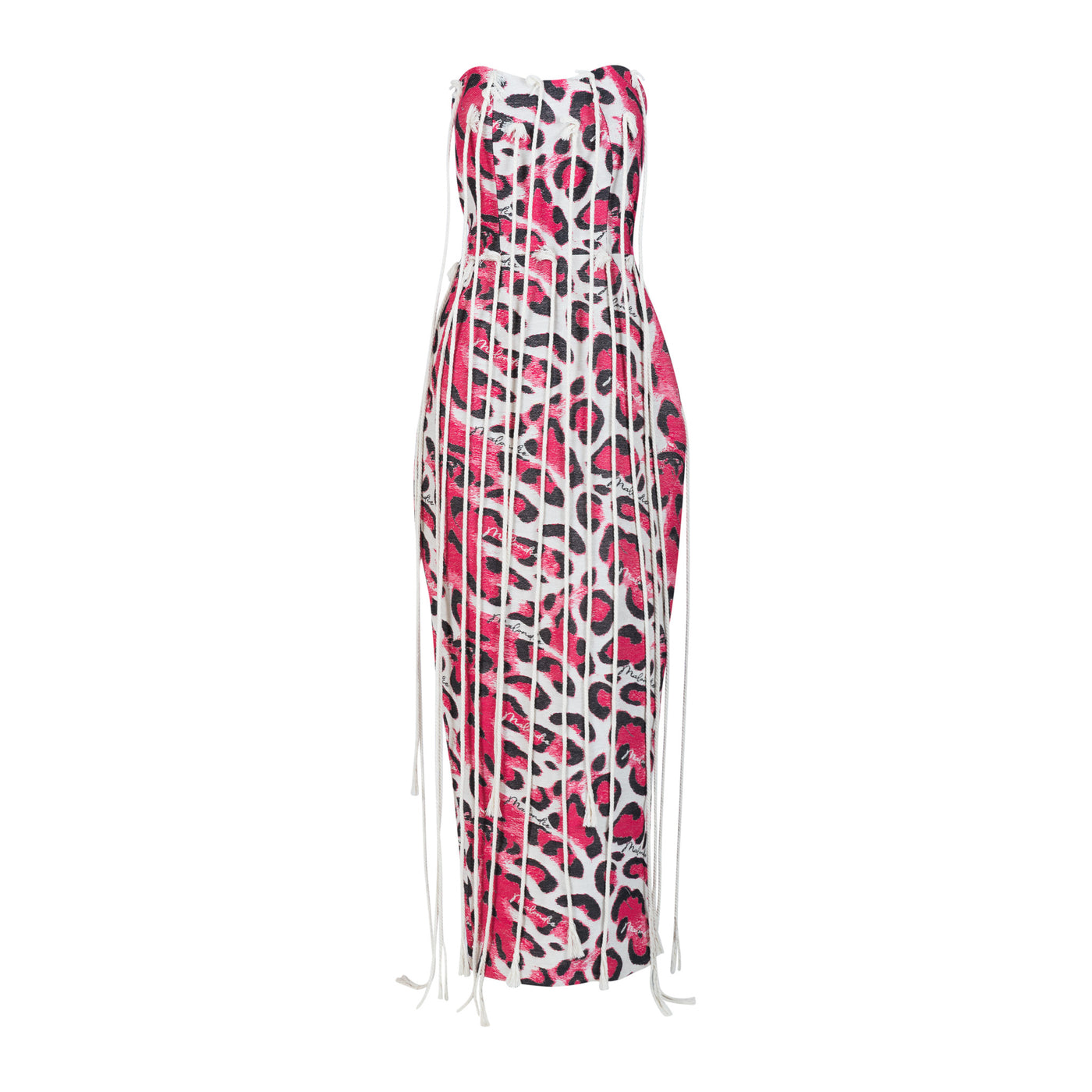 Pink Safari Woven Pencil Dress