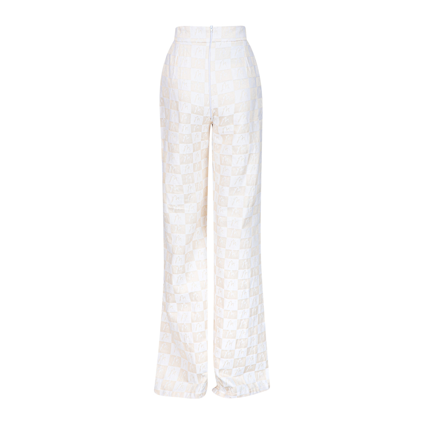 Malondie Woven Front Fringe Pants