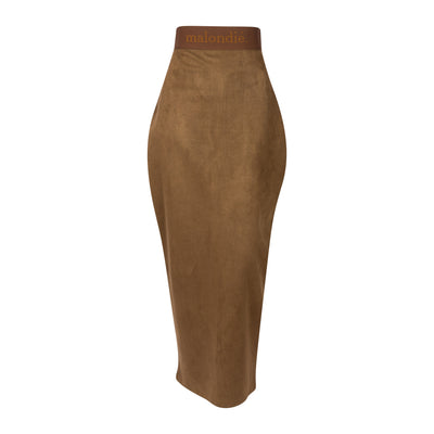 MALONDIE CHOCO-PENCIL SKIRT