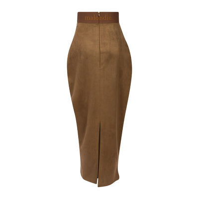 MALONDIE CHOCO-PENCIL SKIRT