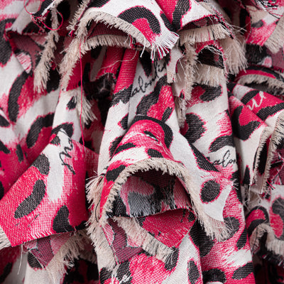 Malondie Ruffle Pink Safari Skirt