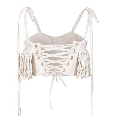 Malondie Cords Crop Top