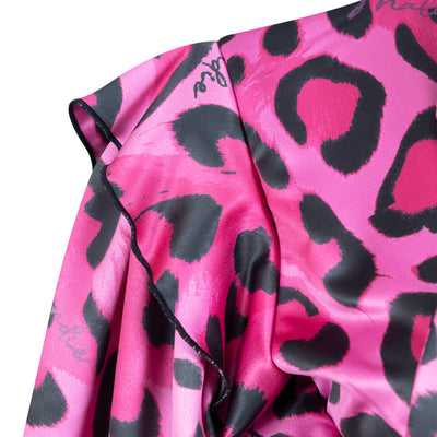 Malondie Pink Safari Pleated Dress