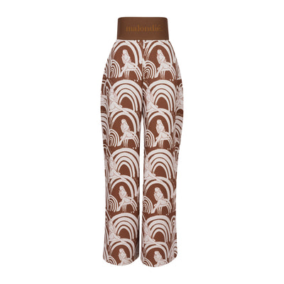 Malondie Choco-High Waisted Wideleg Pants
