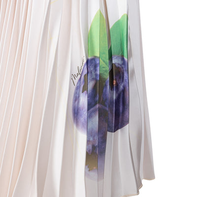 Malondie Blueberry Pleated Skirt