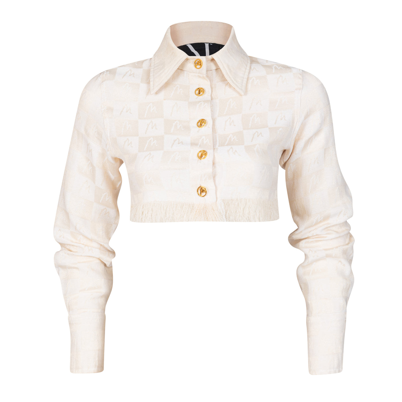 Malondie MWoven Crop Shirt