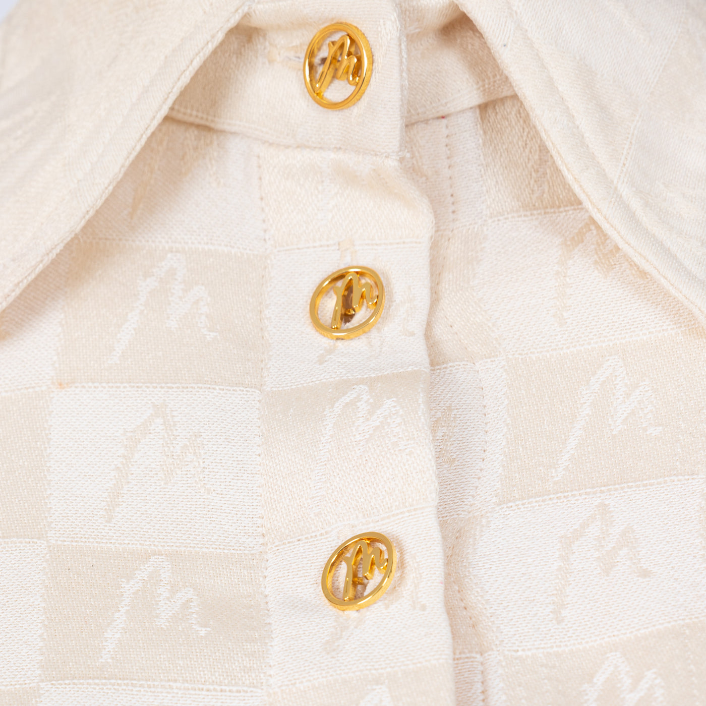 Malondie MWoven Crop Shirt