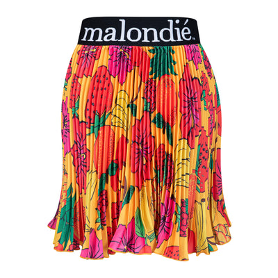 Malondie Pleated Fruits Minnie Skirt (Yellow)