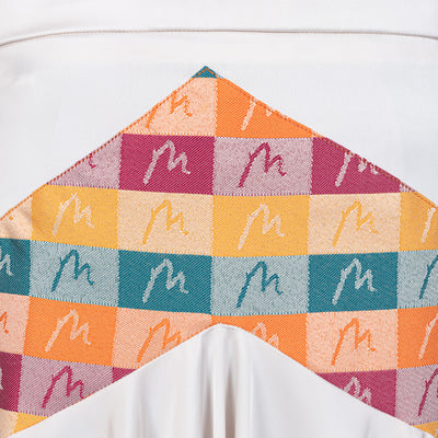 Malondie Summer Blocks Satin Skirt