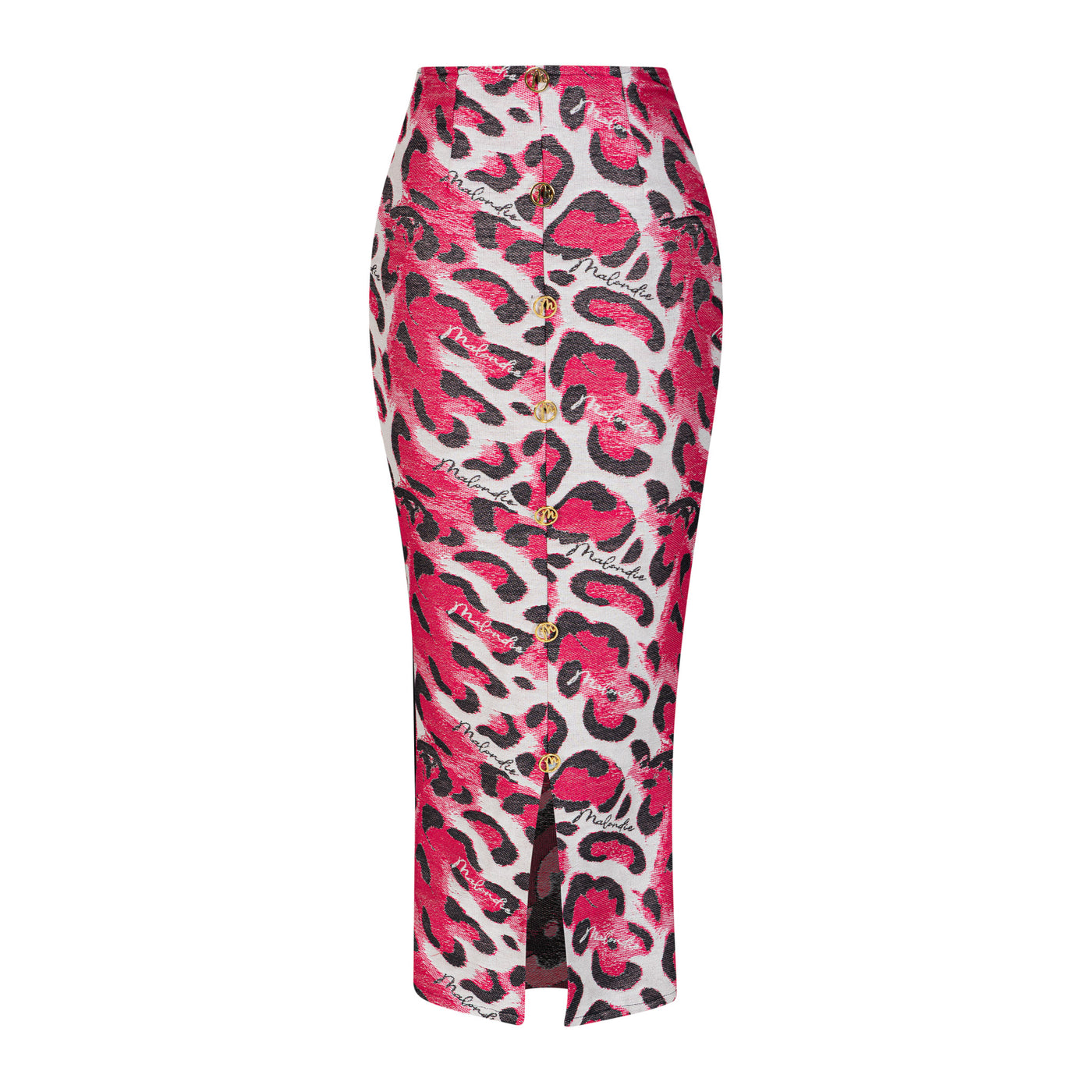 Malondie Pink Safari Pencil Skirt