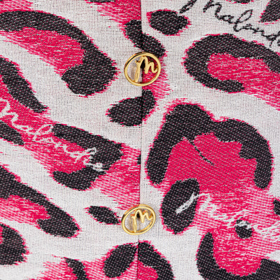 Malondie Pink Safari Pencil Skirt