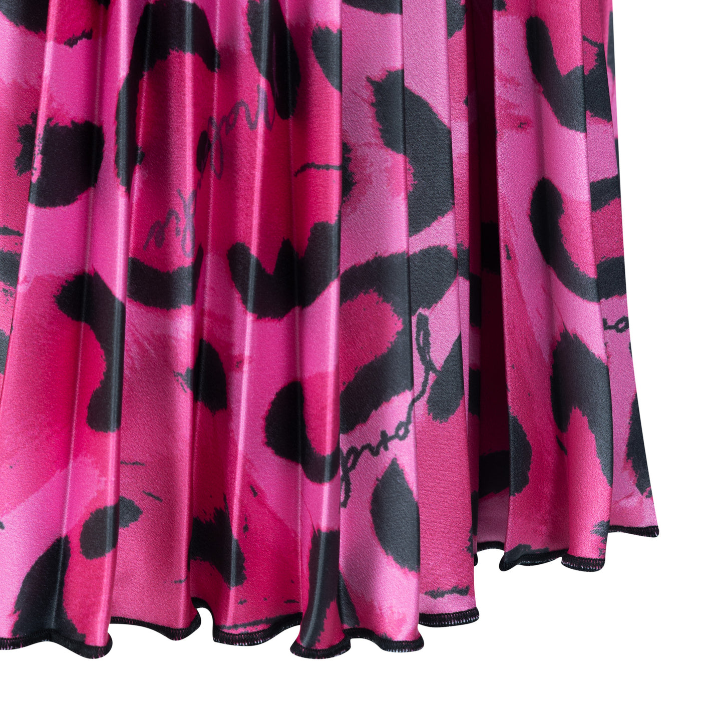 Malondie Pink Safari Pleated Skirt