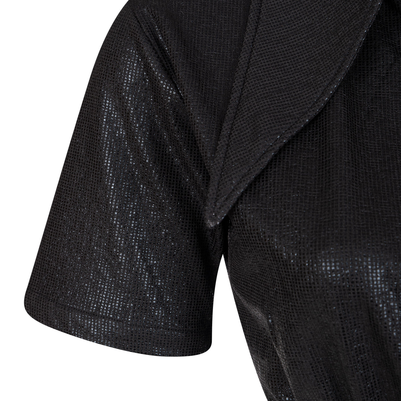 Malondie Black Glint Crop Top