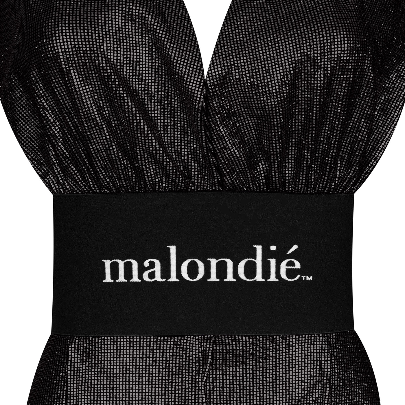 Malondie Black New Years Party Dress