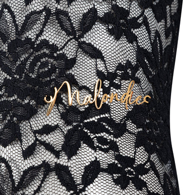 Malondie Black Sheer Bodysuit