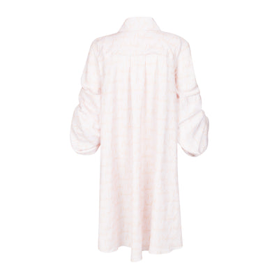 Satin Handwritten Shirt Dress