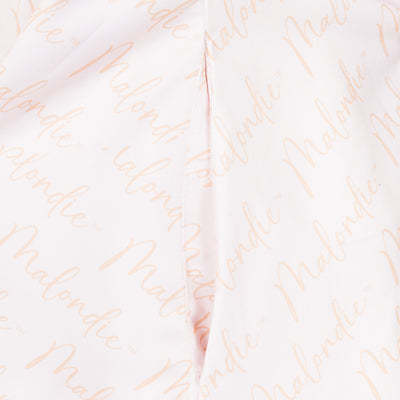 Satin Handwritten Shirt Dress