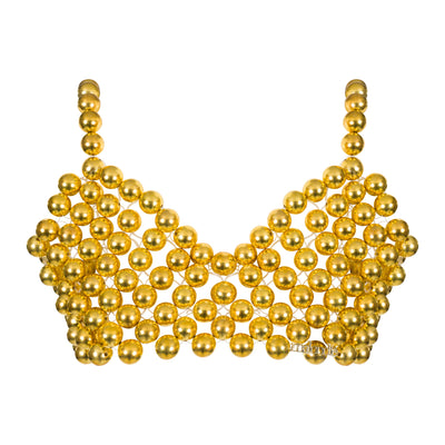 Golden Beads Bra