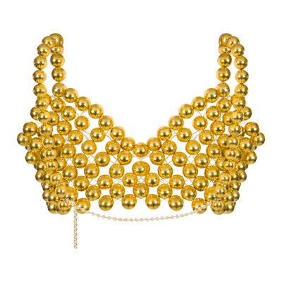 Golden Beads Bra
