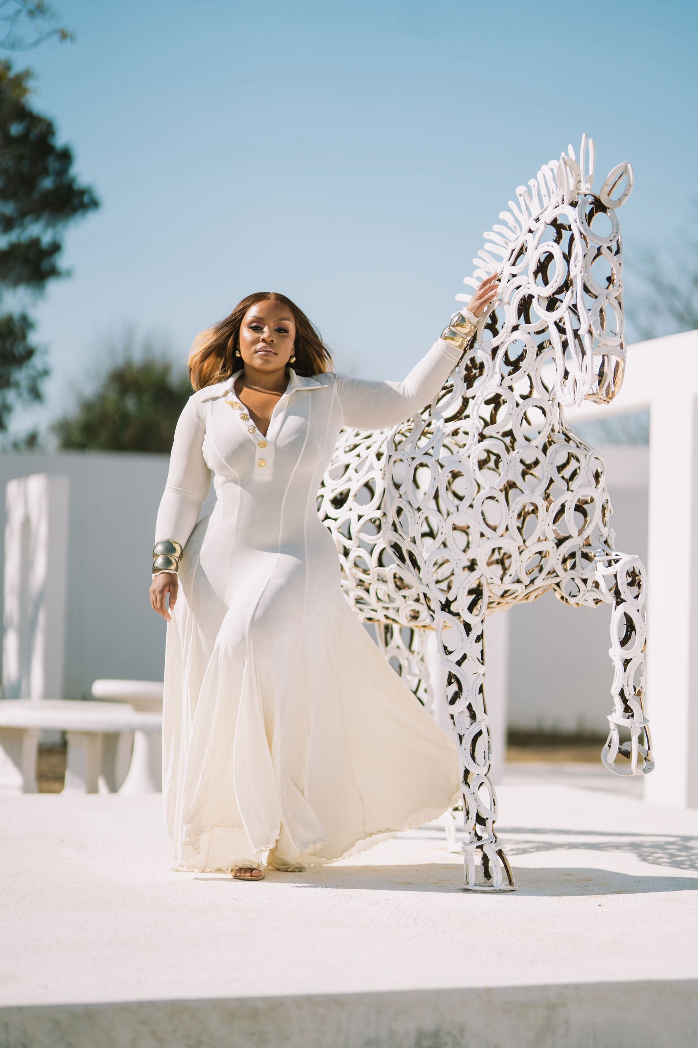 Sandwhite Zola Maxi Dress