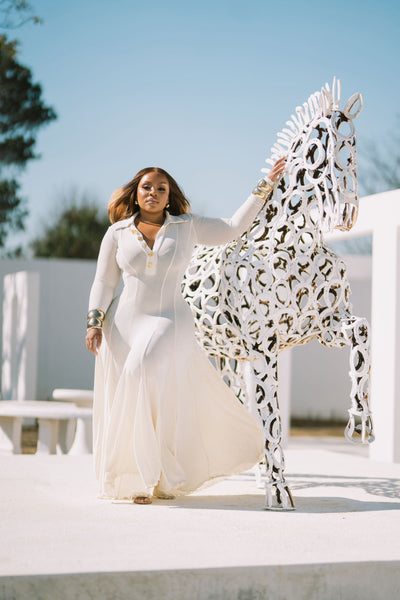 Sandwhite Zola Maxi Dress