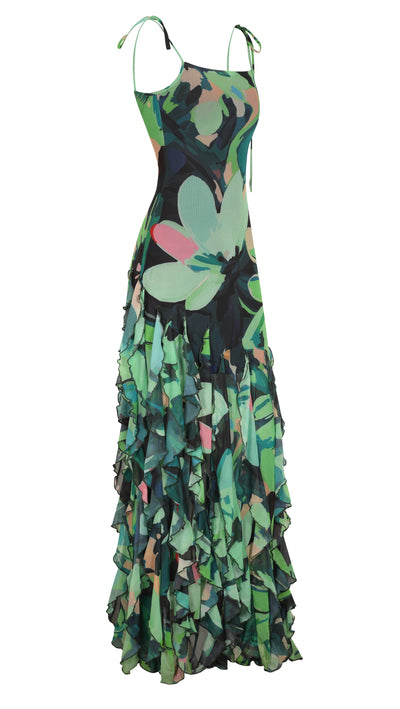 Malondie Spring Mesh Maxi Dress
