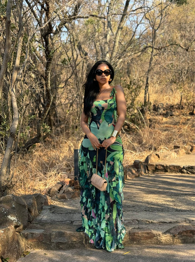 Malondie Spring Mesh Maxi Dress