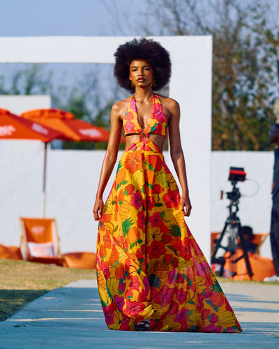 Fruits Cut Out Dress