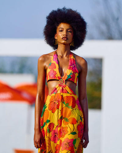 Fruits Cut Out Dress