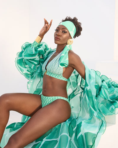 Malondie Fading Green Bikini Set