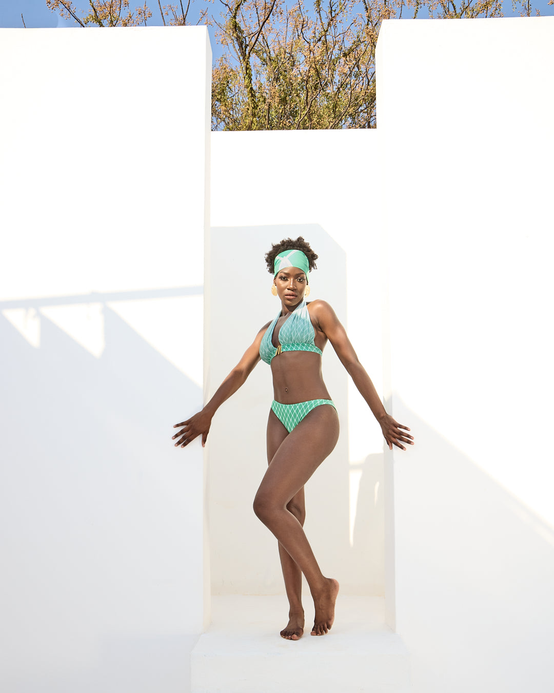 Malondie Fading Green Bikini Set