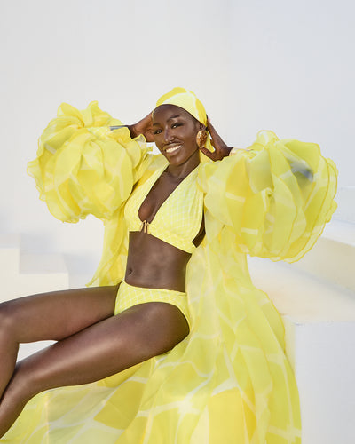 Malondie Fading Yellow Bikini Set
