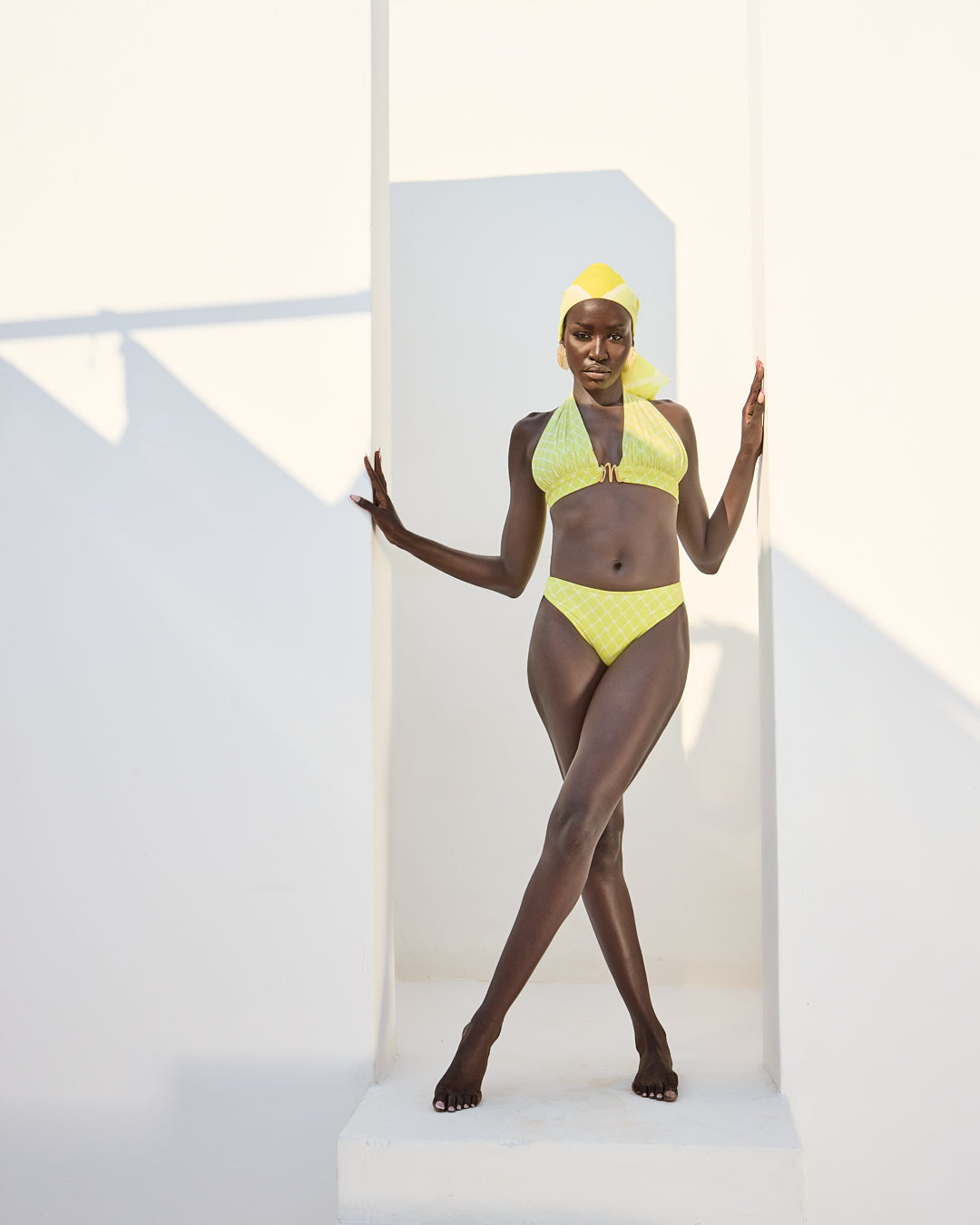 Malondie Fading Yellow Bikini Set