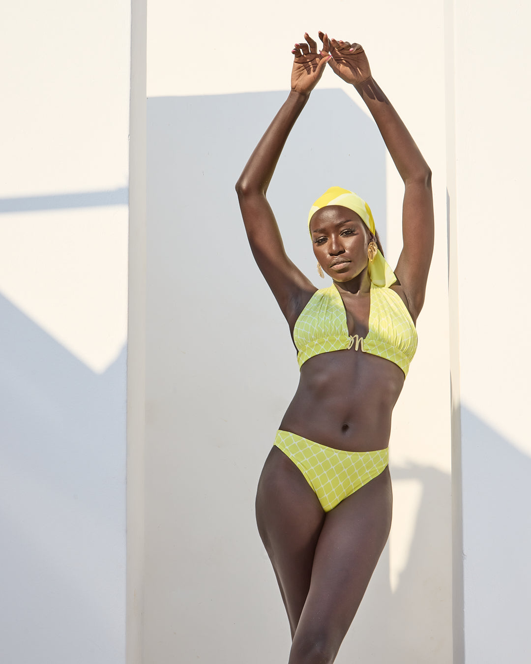 Malondie Fading Yellow Bikini Set