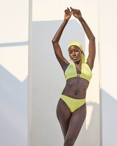 Malondie Fading Yellow Bikini Set