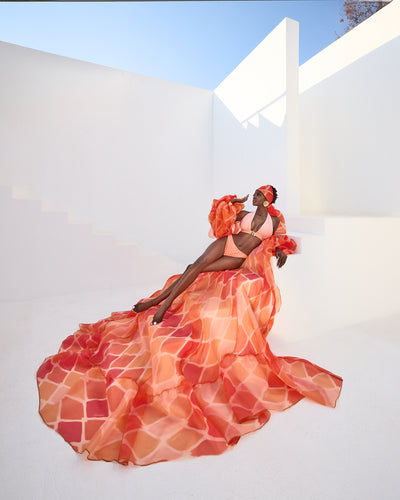 Malondie Fading Orange Kimono