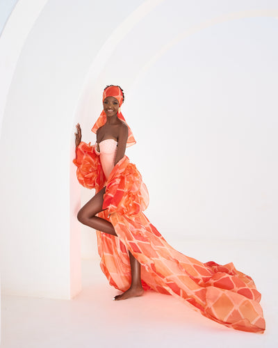 Malondie Fading Orange Kimono