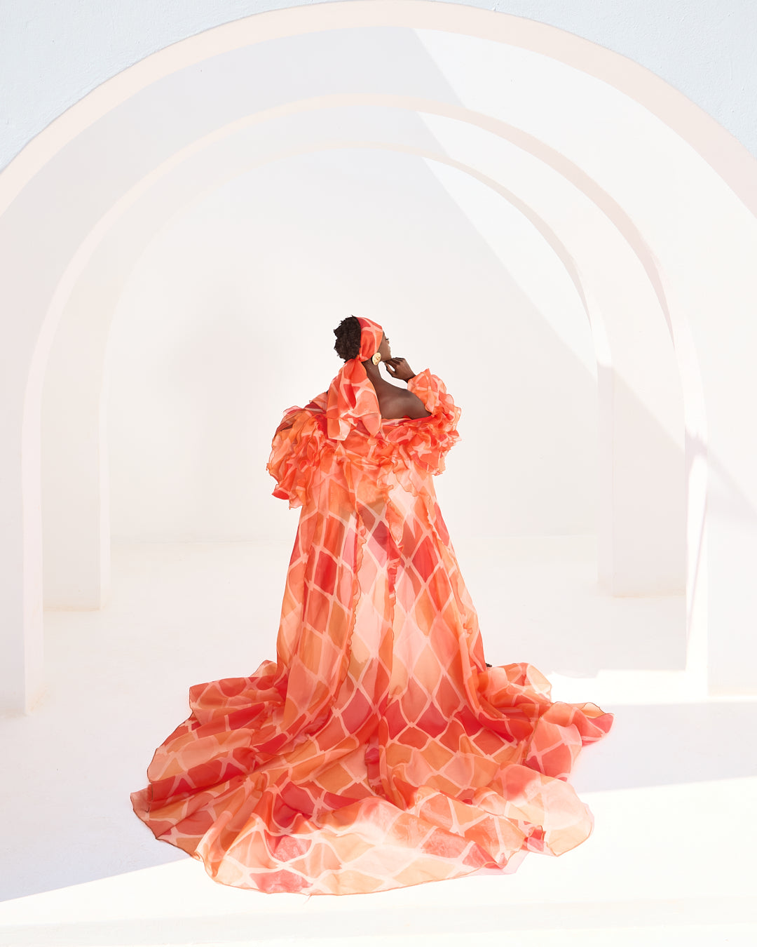 Malondie Fading Orange Kimono