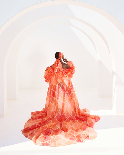 Malondie Fading Orange Kimono