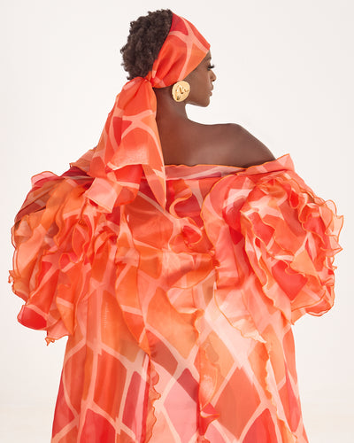 Malondie Fading Orange Kimono