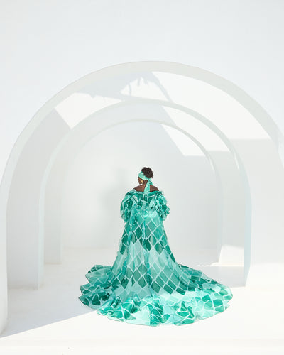 Malondie Fading Green Kimono