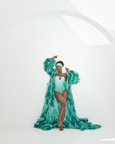 Malondie Fading Green Kimono