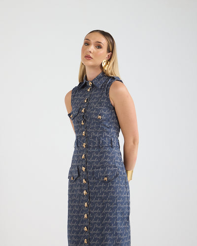 Malondie Denim Maxi Dress