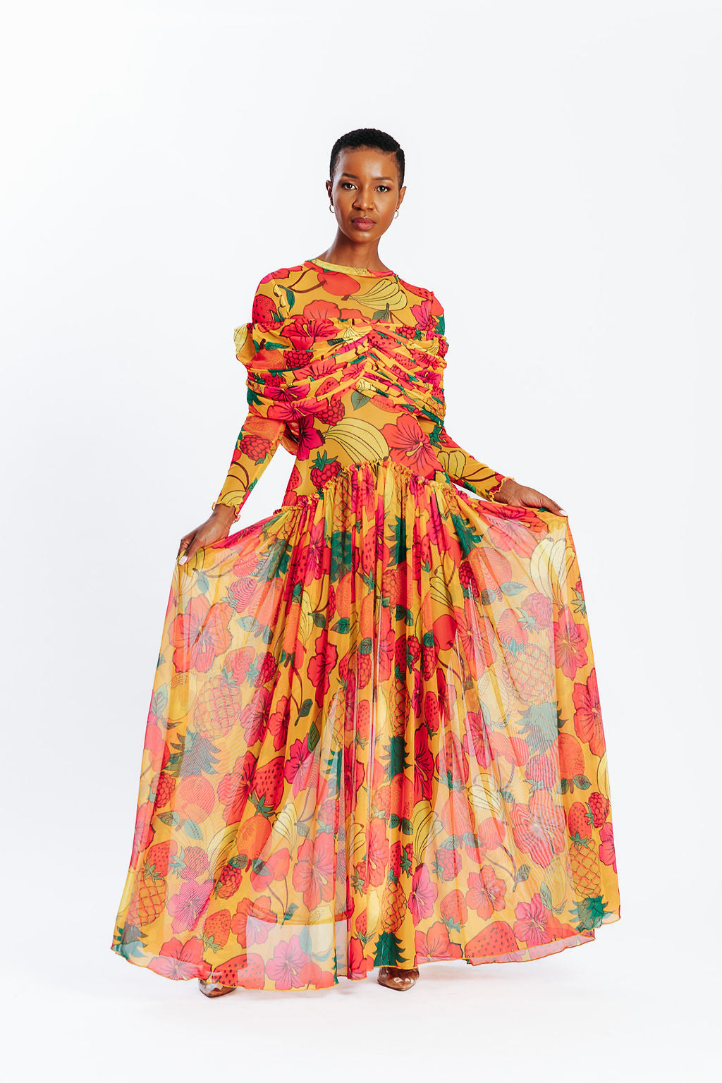 Malondie Fruit Mesh Dress