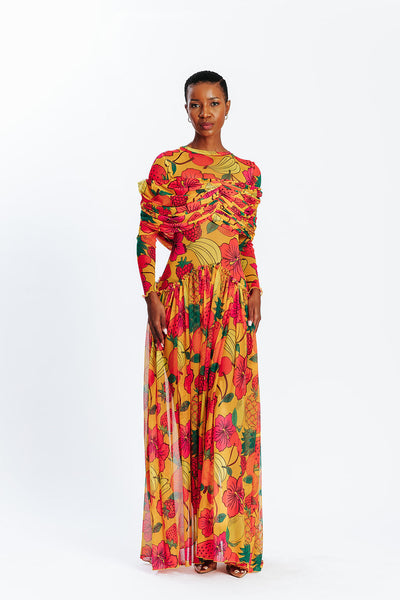 Malondie Fruit Mesh Dress