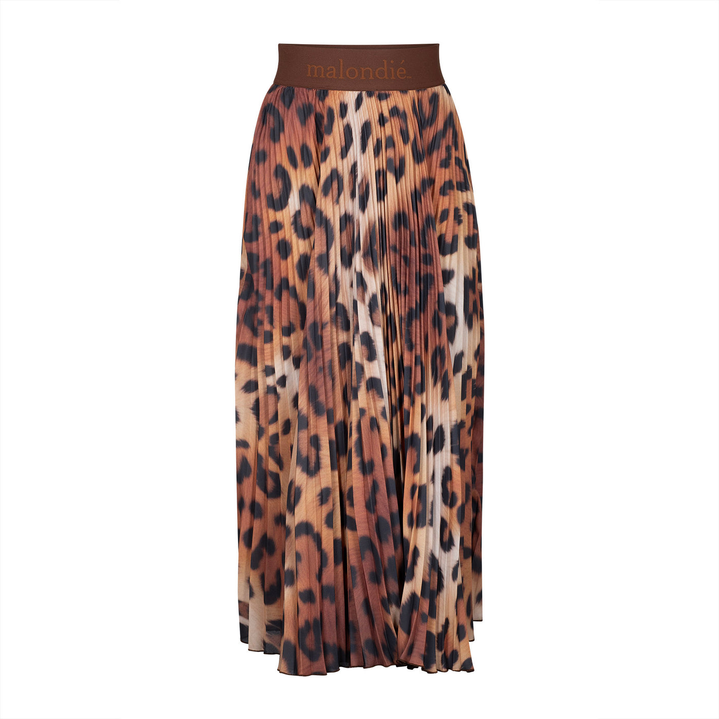 Malondie Leopard Print Choco-Skirt