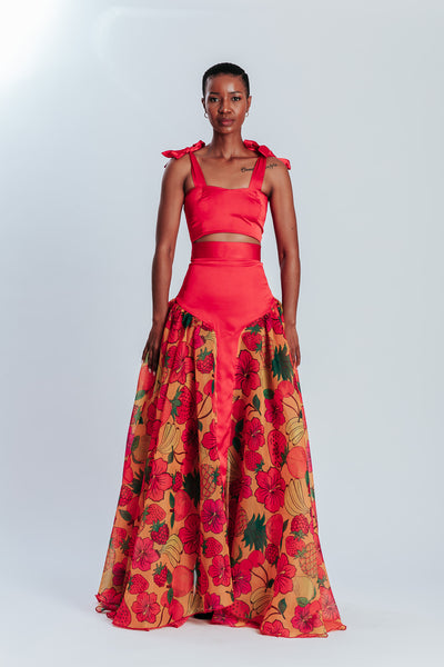 Malondie Fruits Maxi Skirt Set