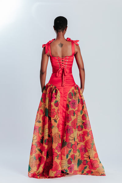 Malondie Fruits Maxi Skirt Set